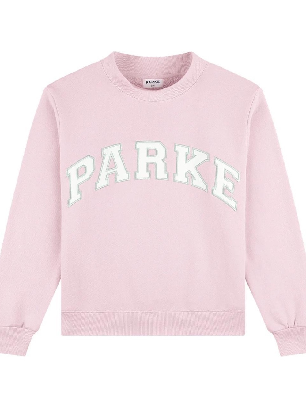 PARKE fleece mockneck sweatshirt in sprinkle - L/XL